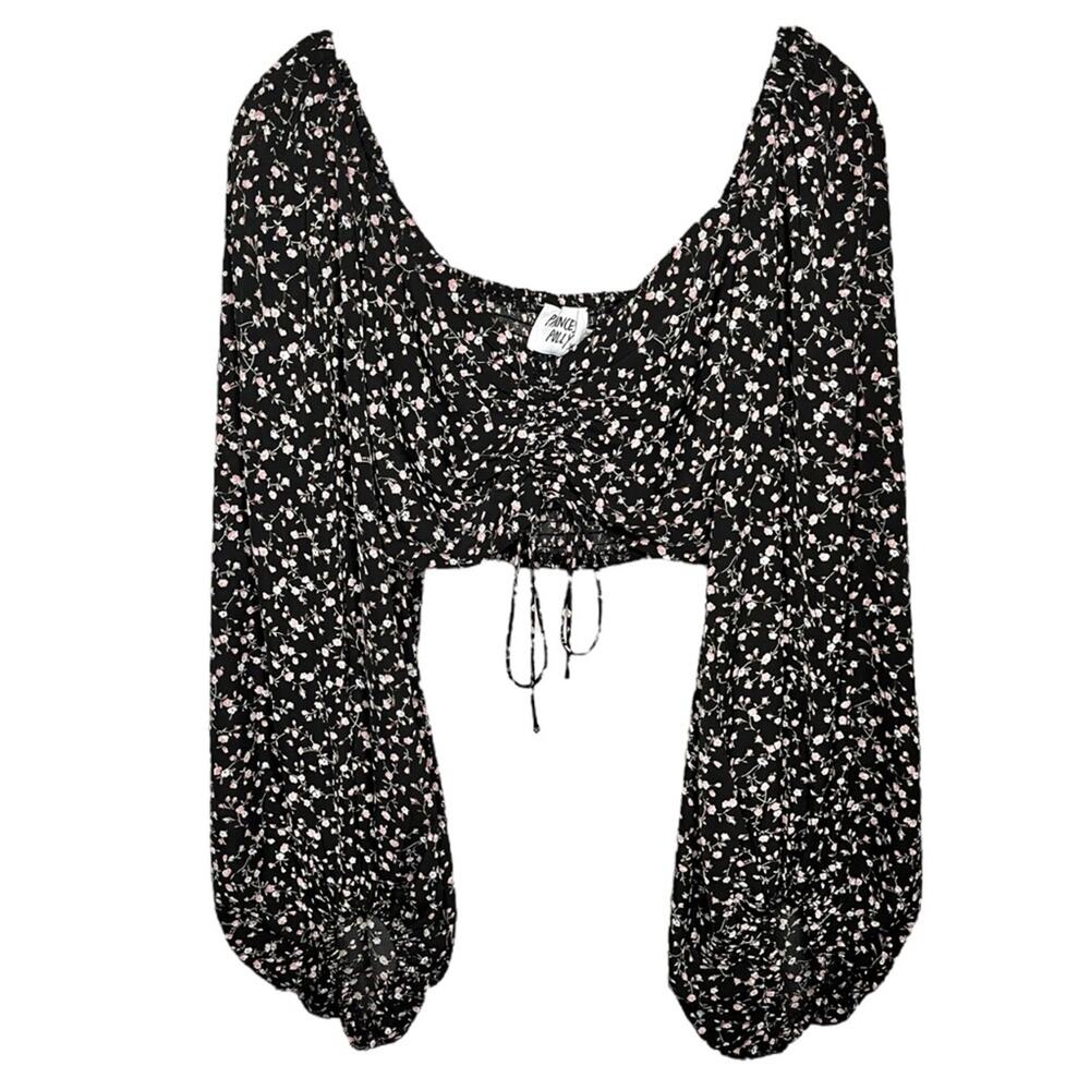 Princess Polly Maple Long Sleeve Top Black